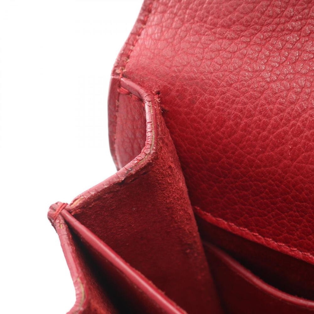Saint Laurent Sunset Leather Red Shoulder Bag Paris - Picture 6 of 9